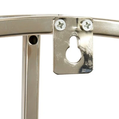 30" x 30" Modern Round Metal Floating Wall Clock Silver - Venus Williams Collection 5 30" x 30" Modern Round Metal Floating Wall Clock Silver - Venus Williams Collection - Image 3