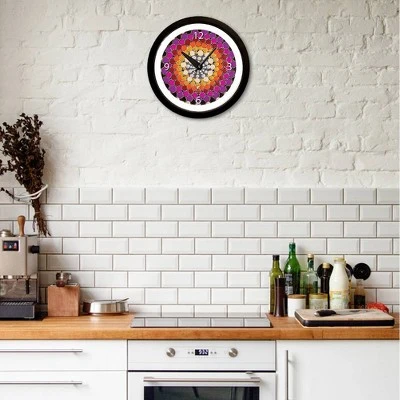 14.5" Artist Series Amy Diener Warm Decorative Clock Black - The Chicago Lighthouse 4 14.5" Artist Series Amy Diener Warm Decorative Clock Black - The Chicago Lighthouse - Image 2