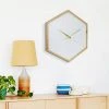 23.5" Wooden Octagon Wall Clock with Open Face White - Stonebriar Collection -Clocks Shop unnamed file 1736