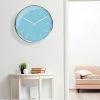 20" Simplistic Wall Clock Blue/Silver - Stonebriar Collection -Clocks Shop unnamed file 1741