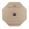 22" Hexagon Open Face Wall Clock White/Gold - Stonebriar Collection -Clocks Shop unnamed file 1744