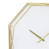 22" Hexagon Open Face Wall Clock White/Gold - Stonebriar Collection -Clocks Shop unnamed file 1745