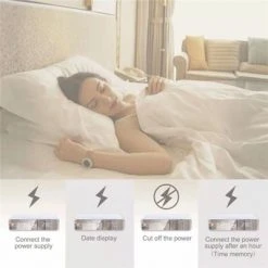 Link Worldwide Link Modern and Sleek Alarm Clock with Qi Wireless Charger
