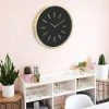 20" Solid Face Wall Clock Black/Gold - Stonebriar Collection 9 20" Solid Face Wall Clock Black/Gold - Stonebriar Collection -Clocks Shop unnamed file 1751