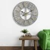 30.5" Rustic Clock with Layered Numbers Gray - Stonebriar Collection -Clocks Shop unnamed file 1767
