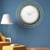 27.5" Wall Clock with Concentric Wires White/Gold - Stonebriar Collection -Clocks Shop unnamed file 1777