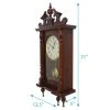 Bedford Clocks Bedford Clock Collection Classic 31 Inch Chiming Pendulum Wall Clock in Cherry Oak Finish -Clocks Shop unnamed file 1786