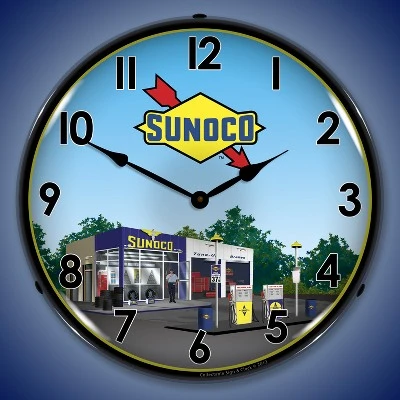 Collectable Sign & Clock | Sunoco Station 2 LED Wall Clock Retro/Vintage, Lighted 3 Collectable Sign & Clock | Sunoco Station 2 LED Wall Clock Retro/Vintage, Lighted
