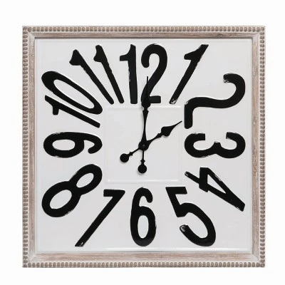 Transpac Metal 9" White Spring Wall Clock Wall Accent 3 Transpac Metal 9" White Spring Wall Clock Wall Accent