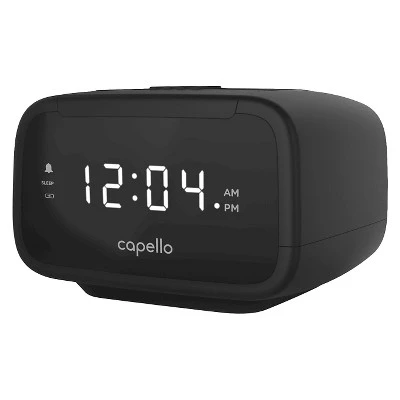CR15 Digital AM & FM Alarm Clock Radio - Black - Capello 3 CR15 Digital AM & FM Alarm Clock Radio - Black - Capello - Image 2