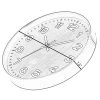 Quickway Imports Decorative Modern Round Wood- Looking Plastic Wall Clock for Living Room, Kitchen, or Dining Room -Clocks Shop unnamed file 1826