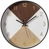 Quickway Imports Decorative Modern Round Wood- Looking Plastic Wall Clock for Living Room, Kitchen, or Dining Room -Clocks Shop unnamed file 1831