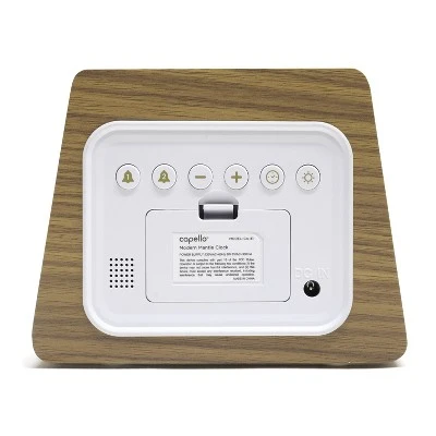 Digital Mantle Alarm Clock Lark Finish - Capello 5 Digital Mantle Alarm Clock Lark Finish - Capello - Image 3