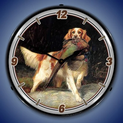 Collectable Sign & Clock | Bird and Setter LED Wall Clock Retro/Vintage, Lighted 3 Collectable Sign & Clock | Bird and Setter LED Wall Clock Retro/Vintage, Lighted