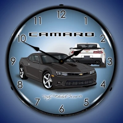 Collectable Sign & Clock | 2014 SS Camaro Ashen Grey LED Wall Clock Retro/Vintage, Lighted 3 Collectable Sign & Clock | 2014 SS Camaro Ashen Grey LED Wall Clock Retro/Vintage, Lighted