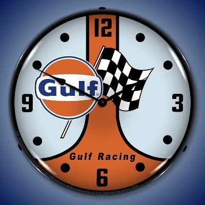 Collectable Sign & Clock | Gulf Racing GT40 LED Wall Clock Retro/Vintage, Lighted 3 Collectable Sign & Clock | Gulf Racing GT40 LED Wall Clock Retro/Vintage, Lighted
