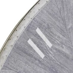 Metal and Wood Spencer Industrial Wall Clock with Chalk Gray - StyleCraft