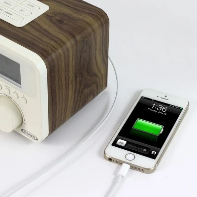 JENSEN AM/FM Digital Dual Alarm Clock Radio with LCD Display, 1A Charging Port for all Smartphones, Aux-in (JCR-315) 5 JENSEN AM/FM Digital Dual Alarm Clock Radio with LCD Display, 1A Charging Port for all Smartphones, Aux-in (JCR-315) - Image 3