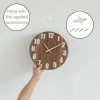 Quickway Imports Antique Home Decor Wall Clock For Living Room, Bedroom, Kitchen, or Dining Room, Brown Natural Wood -Clocks Shop unnamed file 2052