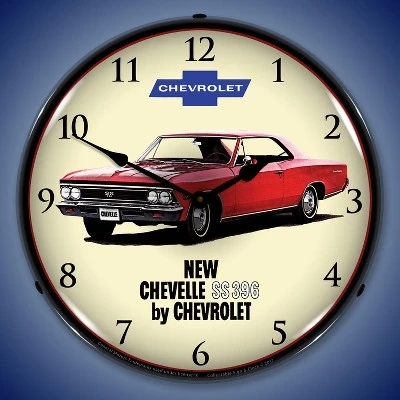 Collectable Sign & Clock | 1966 Chevelle SS 396 LED Wall Clock Retro/Vintage, Lighted 3 Collectable Sign & Clock | 1966 Chevelle SS 396 LED Wall Clock Retro/Vintage, Lighted