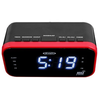 JENSEN AM/FM Weather Band Clock Radio with Weather Alert, Dual Crescendo Alarm, Dimmer (JEP-150) 3 JENSEN AM/FM Weather Band Clock Radio with Weather Alert, Dual Crescendo Alarm, Dimmer (JEP-150)