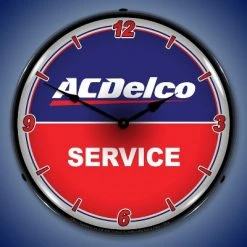 Collectable Sign & Clock | ACDelco Service LED Wall Clock Retro/Vintage, Lighted