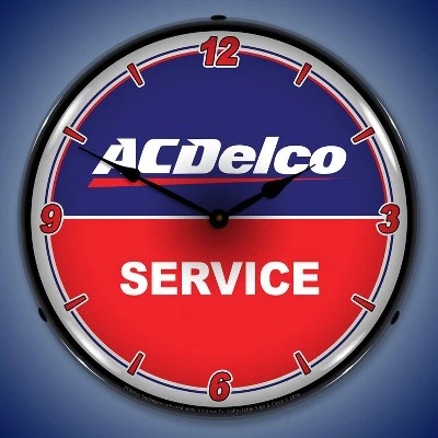 Collectable Sign & Clock | ACDelco Service LED Wall Clock Retro/Vintage, Lighted 3 Collectable Sign & Clock | ACDelco Service LED Wall Clock Retro/Vintage, Lighted