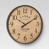 26" Grand Central Station Wall Clock Tan/Black - Threshold™ -Clocks Shop unnamed file 220
