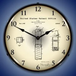 Collectable Sign & Clock | Pez Candy Dispenser 1952 Patent LED Wall Clock Retro/Vintage, Lighted