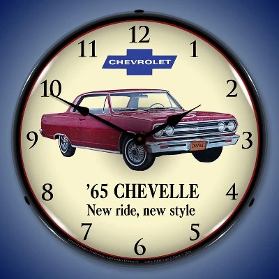 Collectable Sign & Clock | 1965 Chevelle LED Wall Clock Retro/Vintage, Lighted 3 Collectable Sign & Clock | 1965 Chevelle LED Wall Clock Retro/Vintage, Lighted