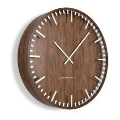 Union & Scale Essentials Wall Clock Wood 16" UN57811