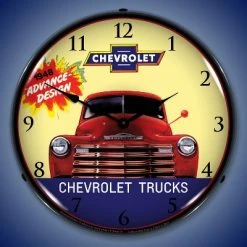 Collectable Sign & Clock | 1948 Chevrolet Truck LED Wall Clock Retro/Vintage, Lighted