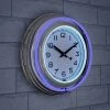Hastings Home Round Neon Wall Clock - 14", Blue 13 Hastings Home Round Neon Wall Clock - 14", Blue -Clocks Shop unnamed file 2415