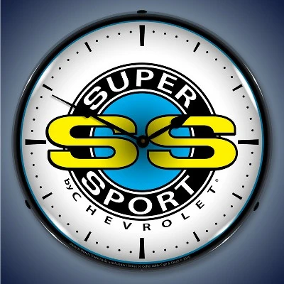 Collectable Sign & Clock | Chevrolet Super Sport LED Wall Clock Retro/Vintage, Lighted 3 Collectable Sign & Clock | Chevrolet Super Sport LED Wall Clock Retro/Vintage, Lighted