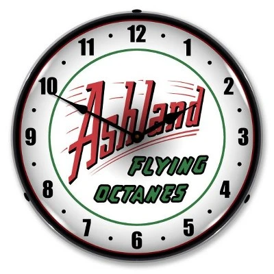 Collectable Sign & Clock | Ashland Gas LED Wall Clock Retro/Vintage, Lighted - Great For Garage, Bar, Mancave, Gym, Office etc 14 Inches 3 Collectable Sign & Clock | Ashland Gas LED Wall Clock Retro/Vintage, Lighted - Great For Garage, Bar, Mancave, Gym, Office etc 14 Inches