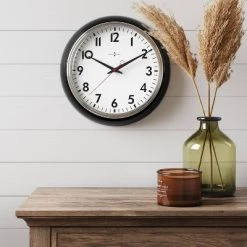 14" Schoolhouse Clock - Threshold™ Olive