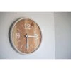 White 15.75" Diameter Wood & Metal Battery Operated Hanging Wall Clock - Foreside Home & Garden -Clocks Shop unnamed file 2472