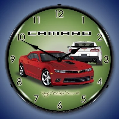 Collectable Sign & Clock | 2014 SS Camaro Red Rock LED Wall Clock Retro/Vintage, Lighted 3 Collectable Sign & Clock | 2014 SS Camaro Red Rock LED Wall Clock Retro/Vintage, Lighted
