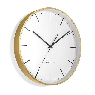 Union & Scale MidMod Wall Clock Aluminum 12 (UN57809) 3 Union & Scale MidMod Wall Clock Aluminum 12 (UN57809)