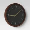20" Walnut Woodgrain Wall Clock Black - Project 62™ -Clocks Shop unnamed file 255