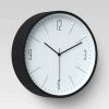 6" Plastic Table Top Wall Clock Black - Project 62™ -Clocks Shop unnamed file 259