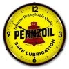 Collectable Sign & Clock | Pennzoil LED Wall Clock Retro/Vintage, Lighted - Great For Garage, Bar, Mancave, Gym, Office etc 14 Inches -Clocks Shop unnamed file 2591