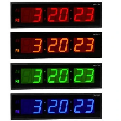 Ivation DBTech Huge Large Big Oversized Digital LED Clock, Blue - 36" 4 Ivation DBTech Huge Large Big Oversized Digital LED Clock, Blue - 36" - Image 2