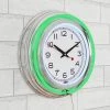 Hastings Home 14" Round Neon Analog Wall Clock with Double Light Ring for Bar, Garage, or Game Room - Green -Clocks Shop unnamed file 2627