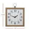Rustic White 15x16.25" Wood Battery Operated Hanging Wall Clock - Foreside Home & Garden 15 Rustic White 15x16.25" Wood Battery Operated Hanging Wall Clock - Foreside Home & Garden -Clocks Shop unnamed file 2636