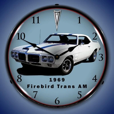 Collectable Sign & Clock | 1969 Firebird Trans Am LED Wall Clock Retro/Vintage, Lighted 3 Collectable Sign & Clock | 1969 Firebird Trans Am LED Wall Clock Retro/Vintage, Lighted