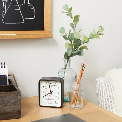 Hearth & Hand With Magnolia Analog Tabletop Clock Textured Black - Hearth & Hand™ with Magnolia 3 Hearth & Hand With Magnolia Analog Tabletop Clock Textured Black - Hearth & Hand™ with Magnolia