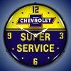 Collectable Sign & Clock | Chevrolet Bowtie Super Service LED Wall Clock Retro/Vintage, Lighted -Clocks Shop unnamed file 2721