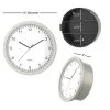 Hastings Home Analog Wall Clock With Hidden Compartments - 10", Silver -Clocks Shop unnamed file 2755