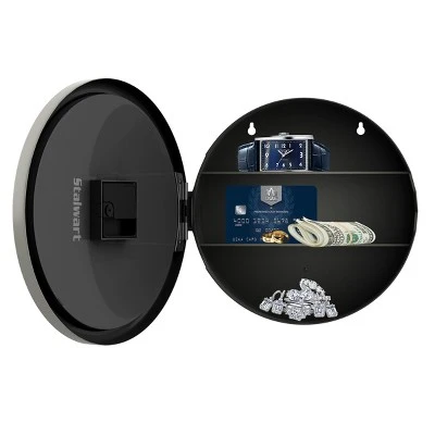 Hastings Home Analog Wall Clock With Hidden Compartments - 10", Silver 5 Hastings Home Analog Wall Clock With Hidden Compartments - 10", Silver - Image 3